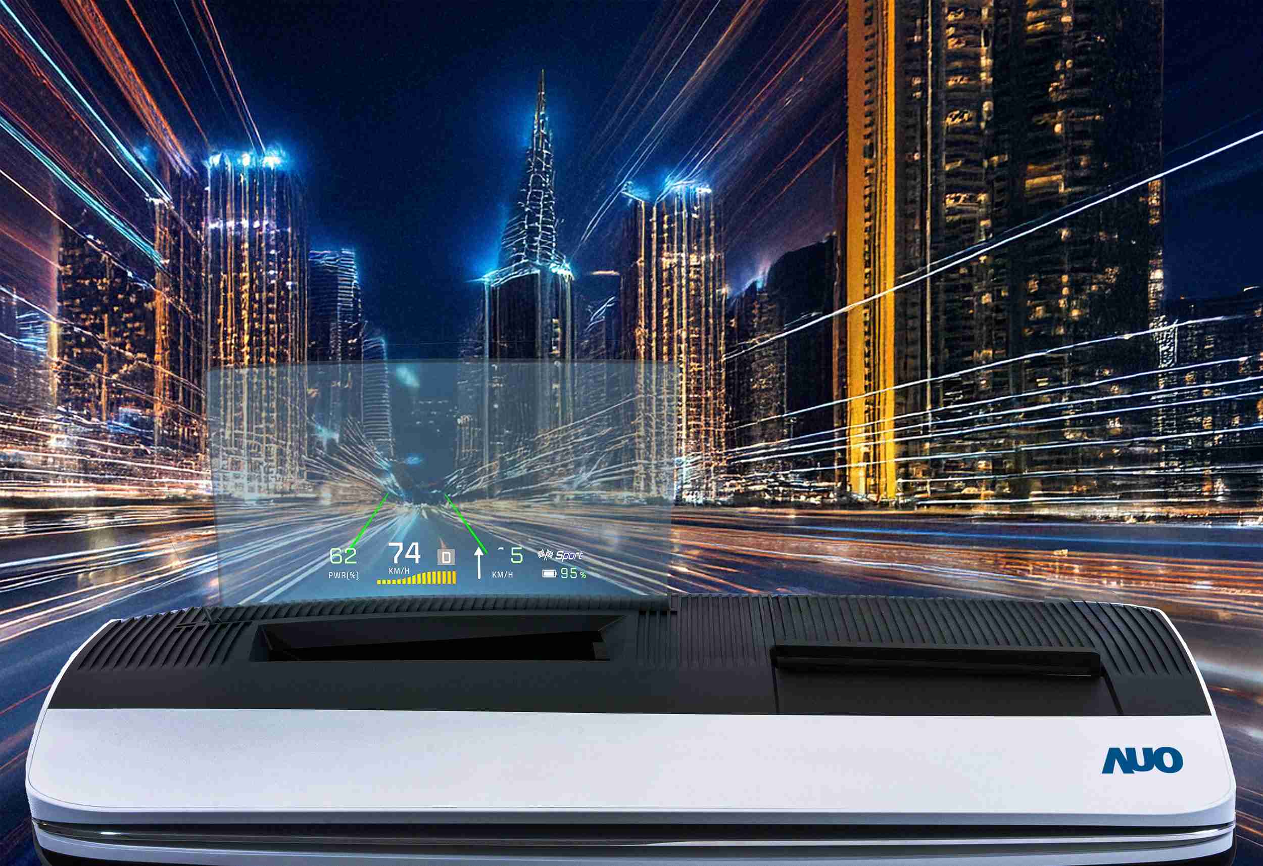 2121非凡推出13吋Micro LED抬头显示器，，，，提供高入眼亮度、、高色彩饱和度的显示质量，，在阳光下或黑暗中都清晰可见，，并利用Micro LED模块体积小的优势，，，解决车用空间有限的痛点